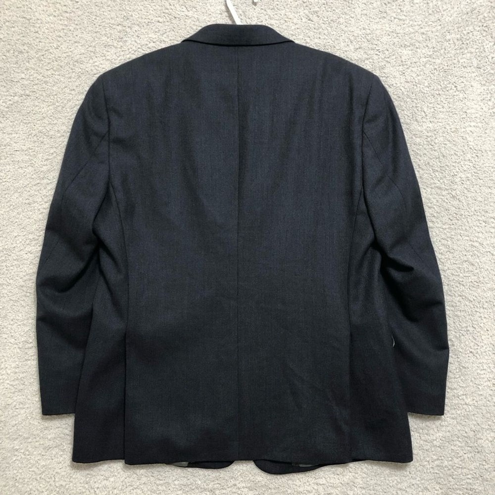 Jos. A. Bank Men's Navy Wool Blazer Size 46R Two Button Sport Coat - Picture 12 of 16